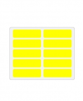 Self Adhesive Label 25mm X 85mm [Yellow]